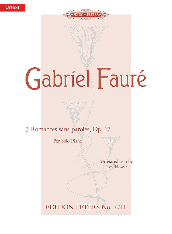 3 Romances sans paroles Op. 17 for Piano Cover Image