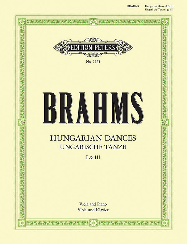 2 Hungarian Dances (Arranged for Viola and Piano) Cover Image