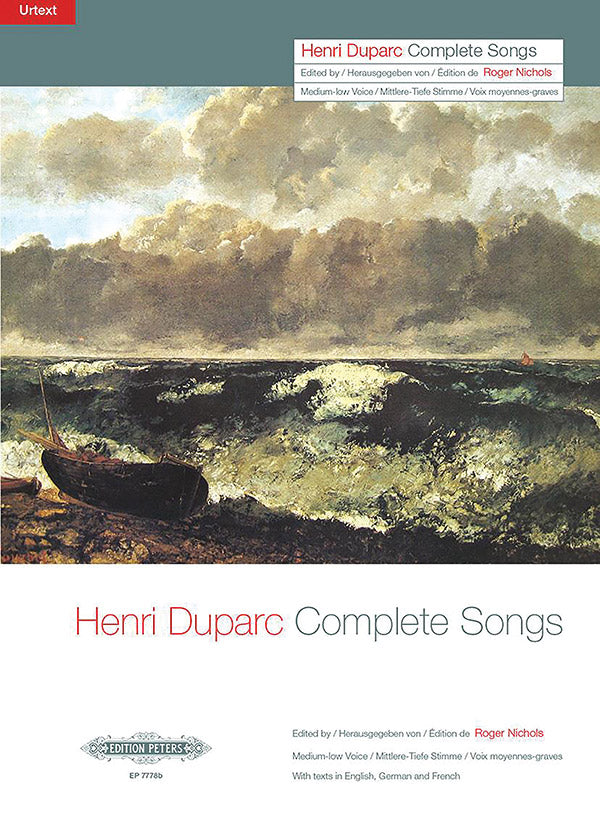 Complete Songs (Medium/Low Voice) for Voice and Piano Cover Image