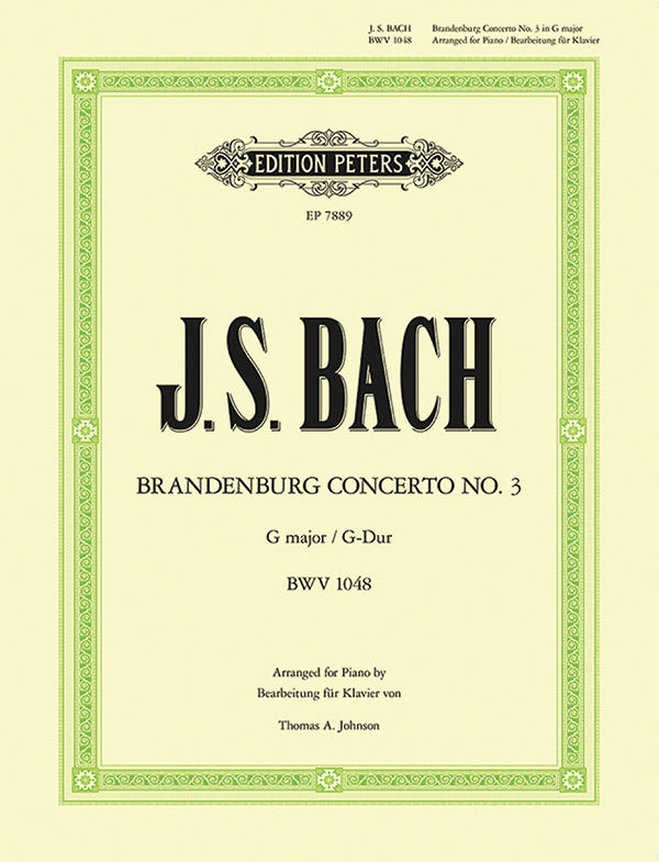 Brandenburg Concerto No. 3 in G BWV 1048 Cover Image