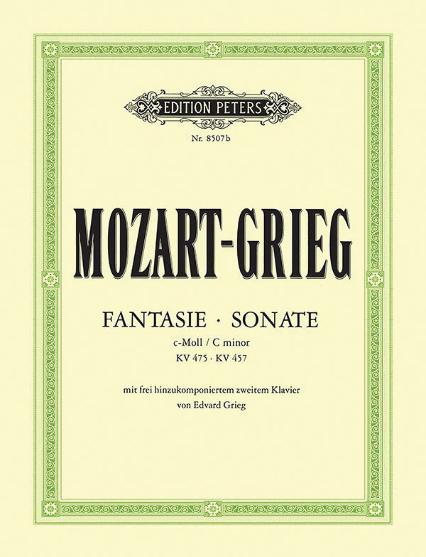 Fantasia & Sonata for Piano in C minor K475/457 with 2nd Pno. Part by Edv. Grieg Cover Image