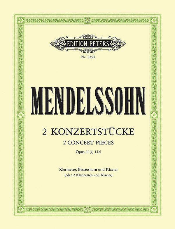 2 Konzertstücke Op. 113 and 114 for Clarinet, Basset Horn (or Two Clarinets) and Piano Cover Image