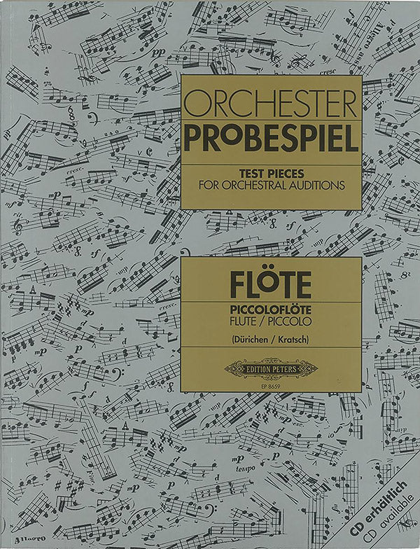 Test Pieces for Orchestral Auditions: Flute, Piccolo Cover Image