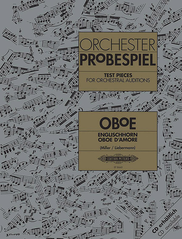 Test Pieces for Orchestral Auditions: Oboe, Cor Anglais, Oboe d'amore Cover Image