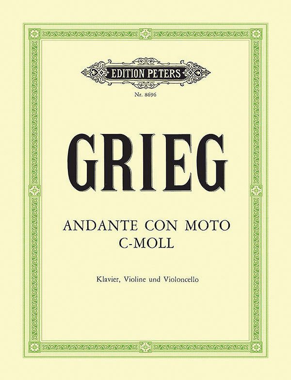Andante con moto in C minor EG 116 for Piano, Violin and Cello Cover Image