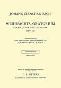Christmas Oratorio BWV 248 Choral Score Cover Image