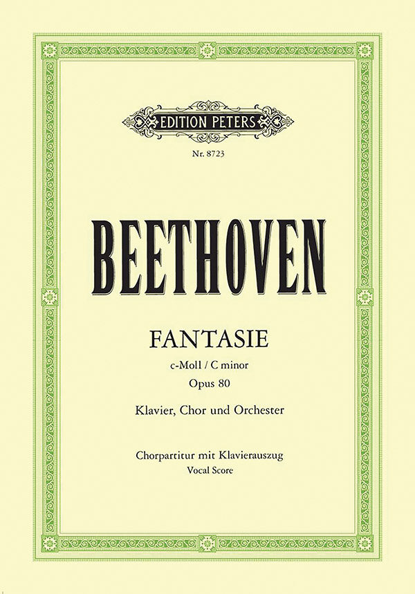 Fantasia in C minor Op. 80 Choral Fantasy (Choral Score with Piano Reduction) Cover Image