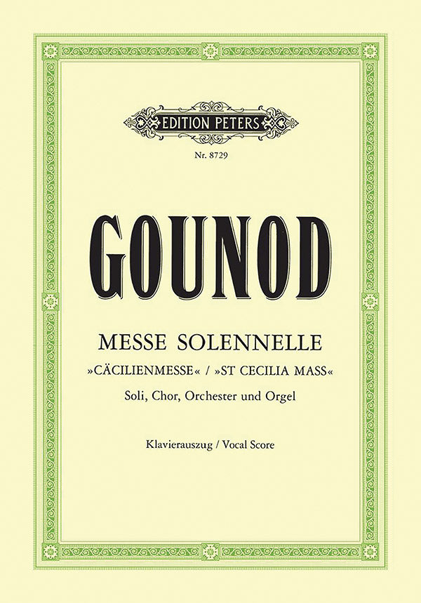 Messe solennelle St Cecilia Mass (Vocal Score) Cover Image