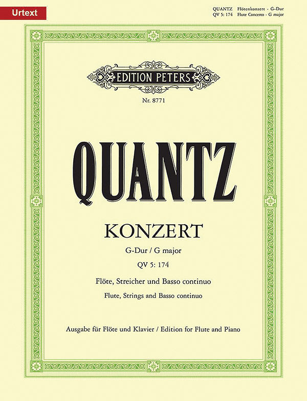 Flute Concerto in G QV 5:174 (Edition for Flute and Piano) Cover Image