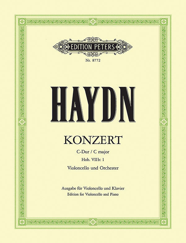 Cello Concerto in C Hob. VIIb:1 (Edition for Cello and Piano) Cover Image