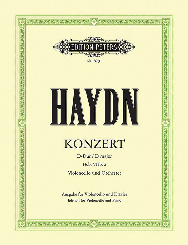 Cello Concerto in D Hob. VIIb:2 (Edition for Cello and Piano) Cover Image