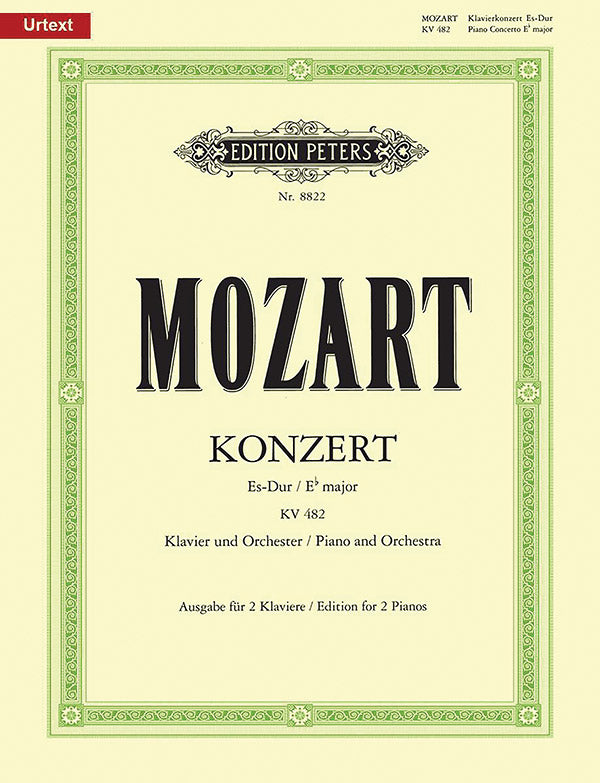 Piano Concerto No. 22 in E flat K482 (Edition for 2 Pianos) Cover Image