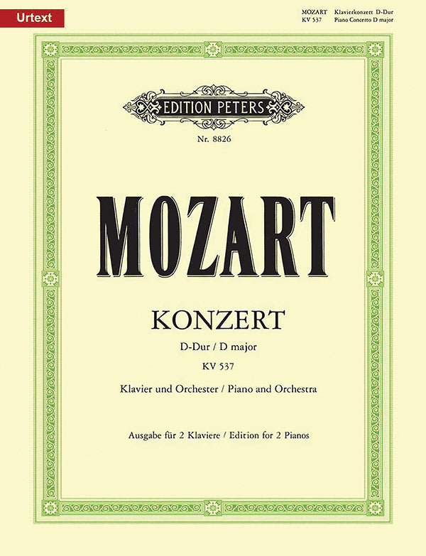 Piano Concerto No. 26 in D K537 Coronation (Edition for 2 Pianos) Cover Image