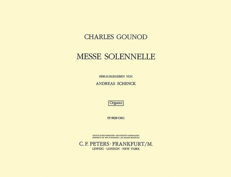 Messe solennelle en l'honneur de Sainte-Cécile Cover Image