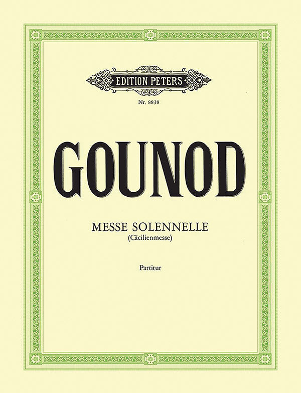 Messe solennelle en l'honneur de Sainte Cécile (St. Cecilia Mass) (Full Score) Cover Image