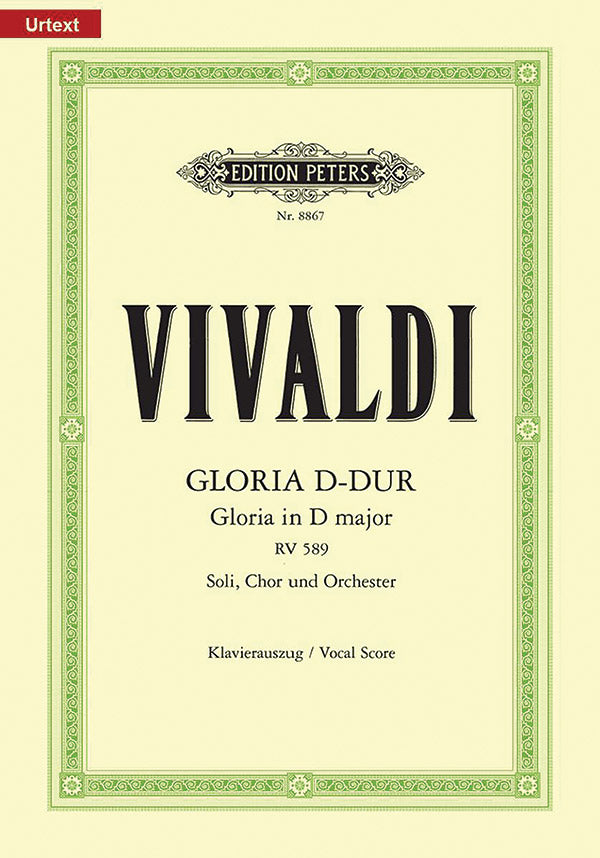 Gloria in D RV 589 (Vocal Score) Cover Image