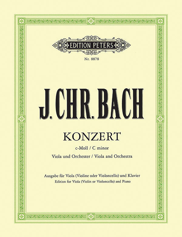 Viola Concerto in C minor (Edition for Viola [Violin/Cello] and Piano) Cover Image