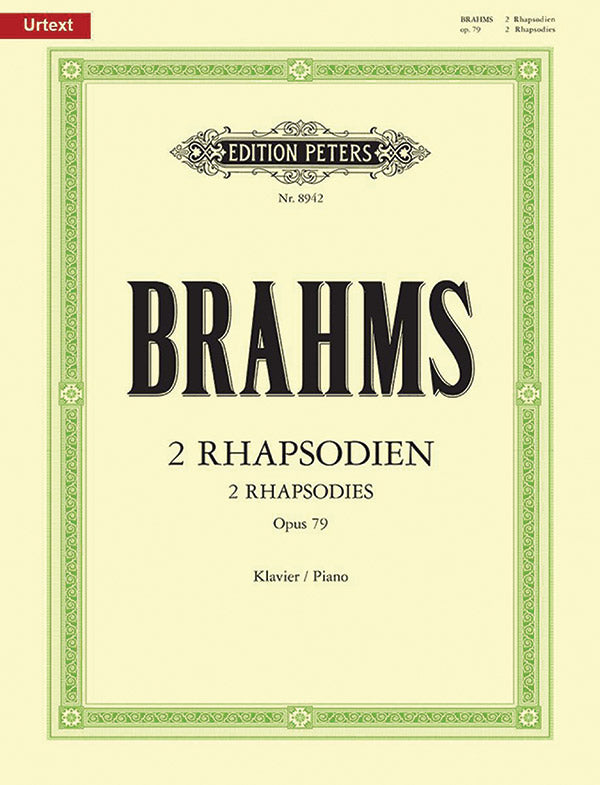Two Rhapsodies for Piano Op. 79 Cover Image