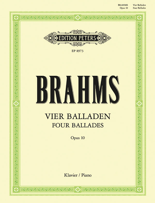 4 Ballades Op. 10 Cover Image