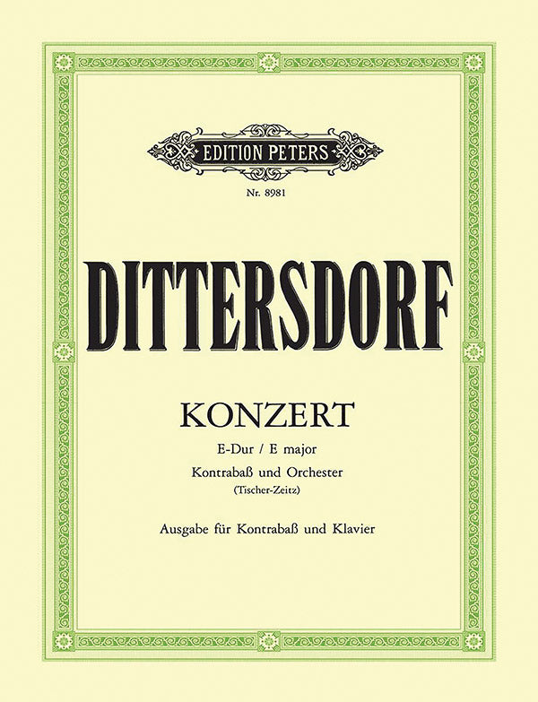 Double Bass Concerto in E (Edition for Double Bass and Piano) Cover Image