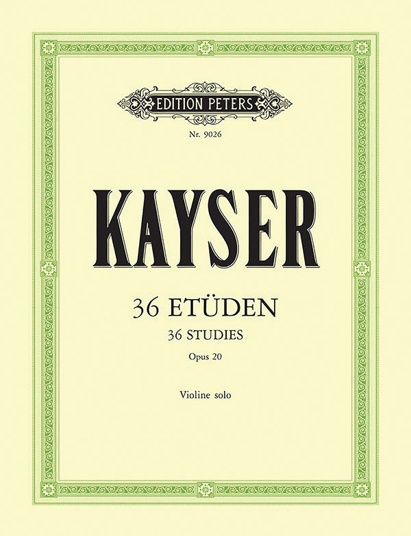 36 Studies Op. 20 for Violin Cover Image