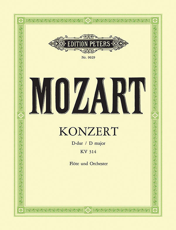 Flute Concerto No. 2 in D K314 (285d) (Edition for Flute and Piano) Cover Image