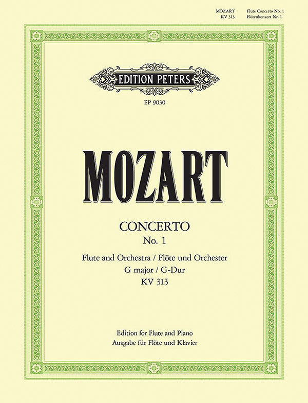 Flute Concerto No. 1 in G K313 (285c) (Edition for Flute and Piano) Cover Image