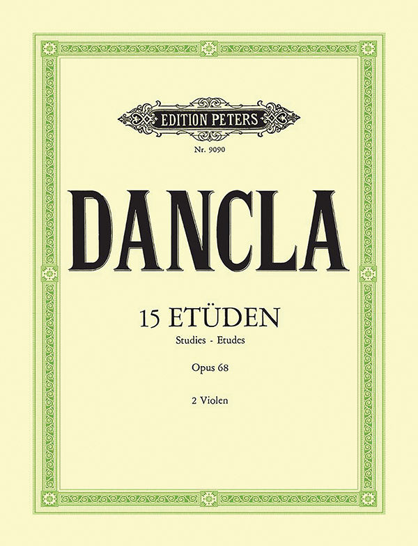 15 Studies Op. 68 for Violin with 2nd Violin Acc. (Transcribed for 2 Violas) Cover Image
