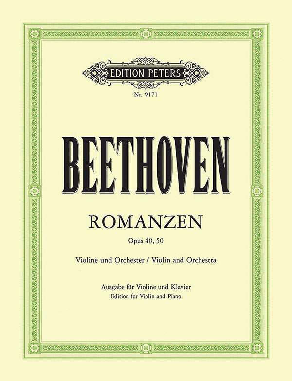 Romances for Violin and Orchestra (Edition for Violin and Piano) Cover Image