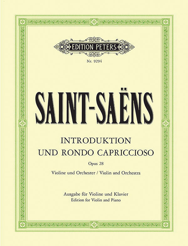 Introduction and Rondo capriccioso Op. 28 (Edition for Violin and Piano) Cover Image