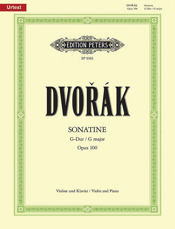 Sonatina for Violin and Piano in G Op. 100 Cover Image