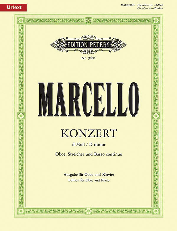 Oboe Concerto in D Minor (Edition for Oboe and Piano) Cover Image
