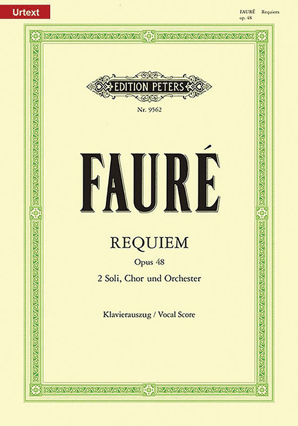 Messe de Requiem Op. 48 (Vocal Score) Cover Image