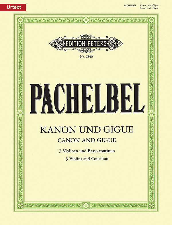 Canon and Gigue in D for 3 Violins and Continuo Cover Image