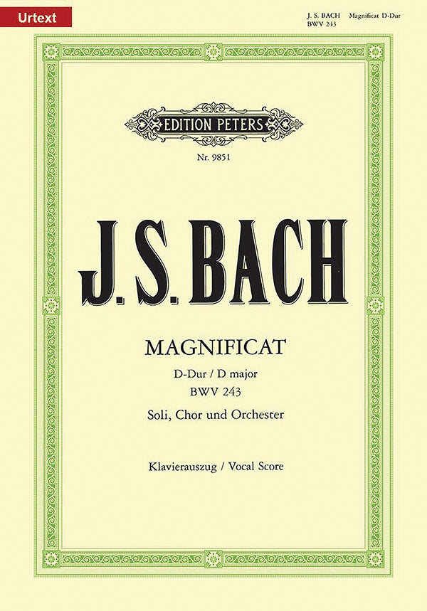 Magnificat in D BWV 243 (Vocal Score) Cover Image