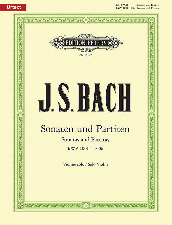 Sonatas and Partitas for Violin Solo BWV 1001-1006 Cover Image