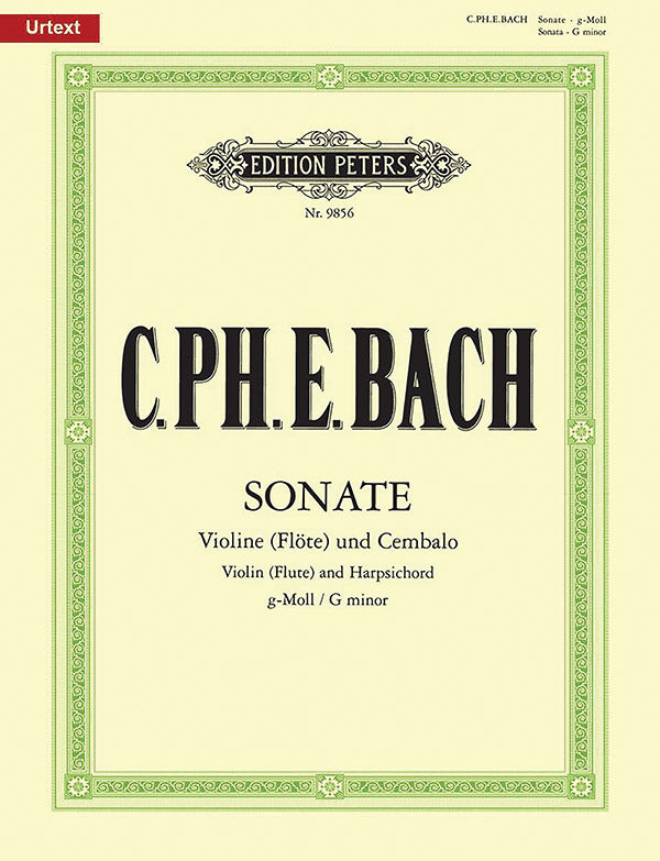 Sonata for Violin (Flute) and Harpsichord in G minor Cover Image