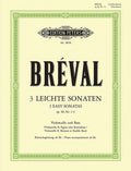 3 Easy Sonatas for Cello and Bass Instrument (Piano ad lib.) Op. 40 Nos. 1-3 Cover Image