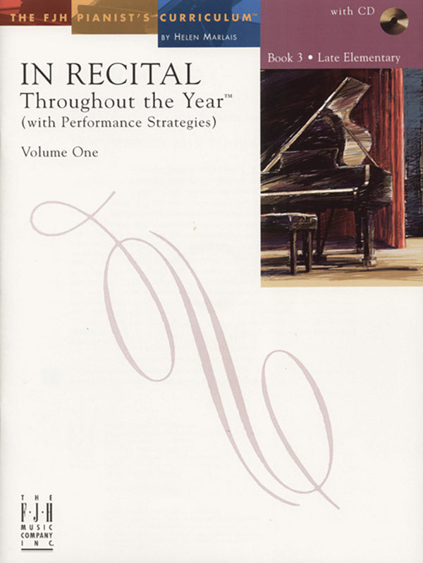In Recital® Throughout the Year, Volume One, Book 3 Cover Image