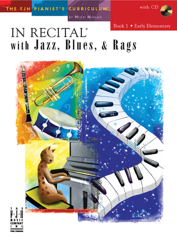 In Recital® with Jazz, Blues & Rags, Book 1 Cover Image