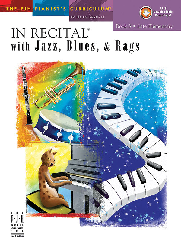 In Recital® with Jazz, Blues & Rags, Book 3 Cover Image