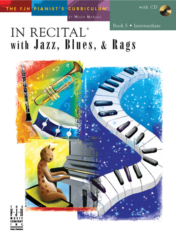 In Recital® with Jazz, Blues & Rags, Book 5 Cover Image