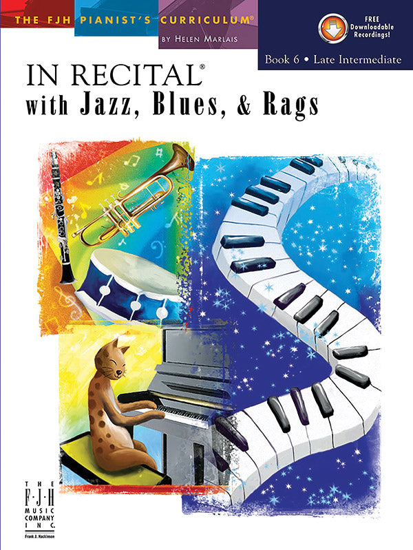 In Recital® with Jazz, Blues & Rags, Book 6 Cover Image