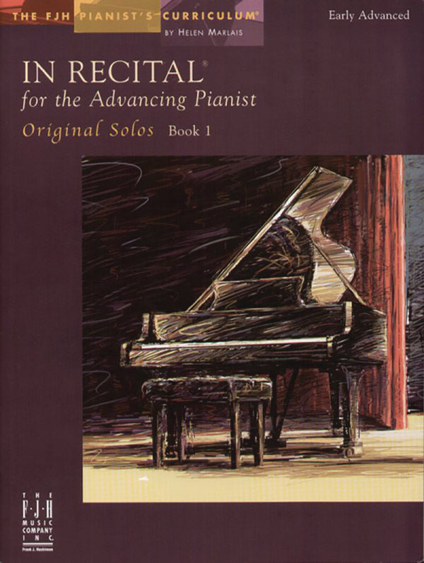 In Recital® for the Advancing Pianist, Original Solos, Book 1 Cover Image