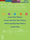 Write, Play, and Hear Your Theory Every Day Answer Key, Book 1 Cover Image