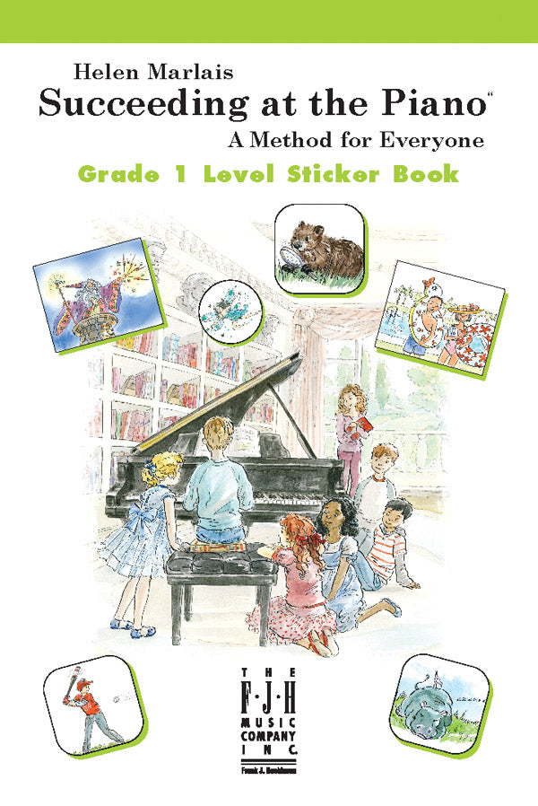 Succeeding at the Piano, Sticker Book - Grade 1 Cover Image