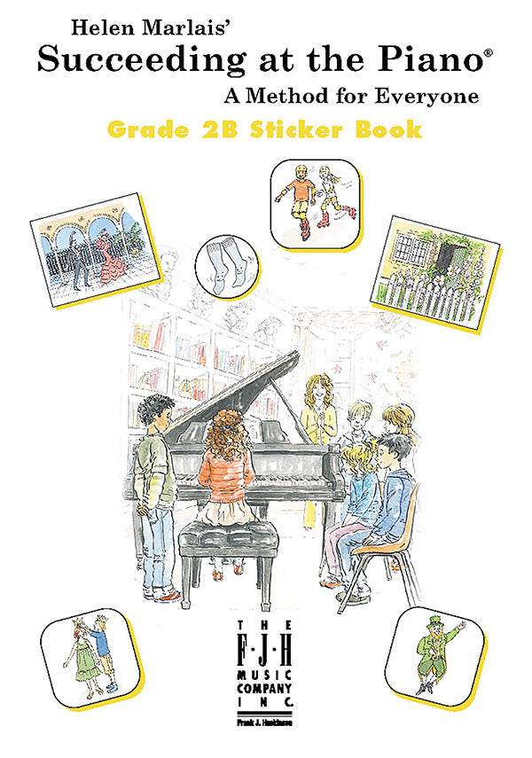 Succeeding at the Piano,  Sticker Book - Grade 2B Cover Image
