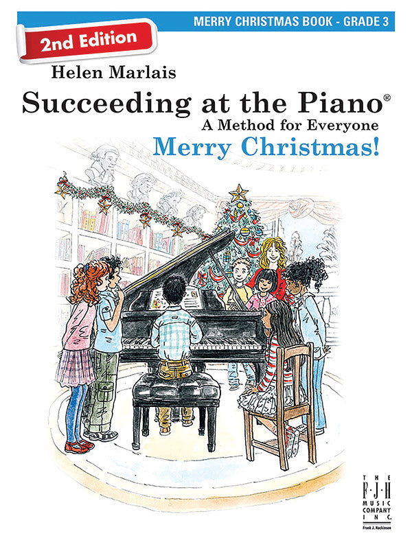 Succeeding at the Piano, Merry Christmas Book - Grade 3 Cover Image