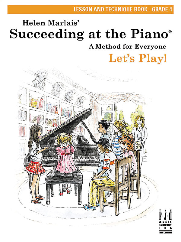 Succeeding at the Piano, Lesson and Technique Book - Grade 4 Cover Image