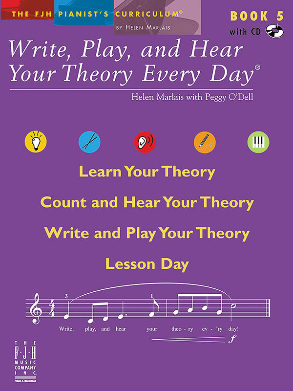 Write, Play, and Hear Your Theory Every Day, Book 5 Cover Image